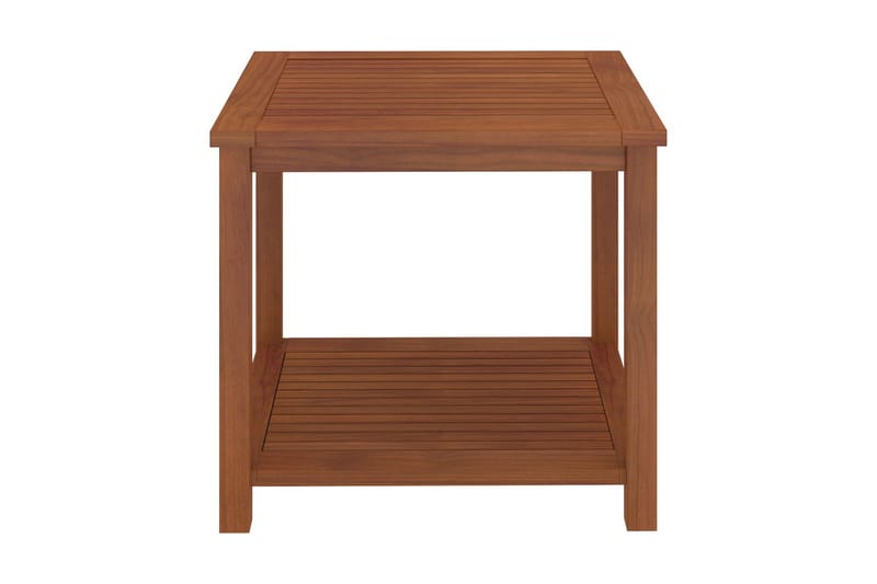 Sivupöytä kiinteä akaasiapuu 45x45x45 cm - Ruskea - Huonekalut - Pöytä & ruokailuryhmä - Apupöytä & sivupöytä - Tarjotinpöytä & pikkupöytä