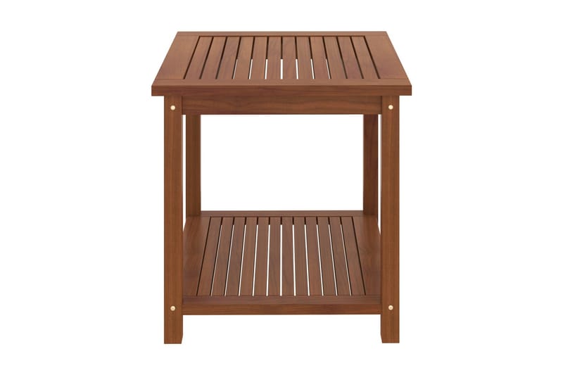 Sivupöytä kiinteä akaasiapuu 45x45x45 cm - Ruskea - Huonekalut - Pöytä & ruokailuryhmä - Apupöytä & sivupöytä - Tarjotinpöytä & pikkupöytä