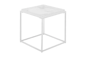 Sivupöytä Lyness 42 cm - Valkoinen - Huonekalut - Pöytä & ruokailuryhmä - Apupöytä & sivupöytä - Tarjotinpöytä & pikkupöytä