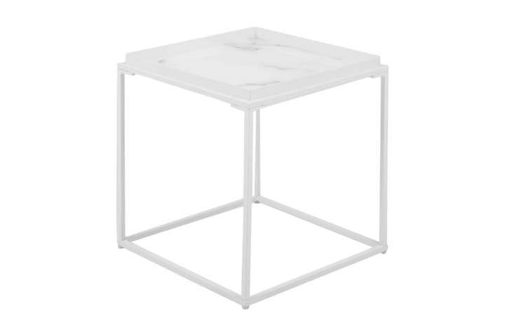 Sivupöytä Lyness 42 cm - Valkoinen - Tarjotinpöytä & pikkupöytä - Lamppupöytä