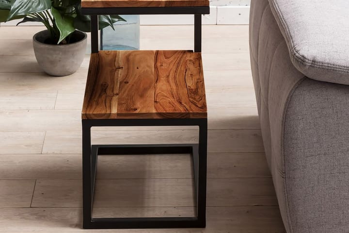 Sivupöytä Lysogorski 45 cm - Puu/Luonnonväri - Tarjotinpöytä & pikkupöytä - Lamppupöytä