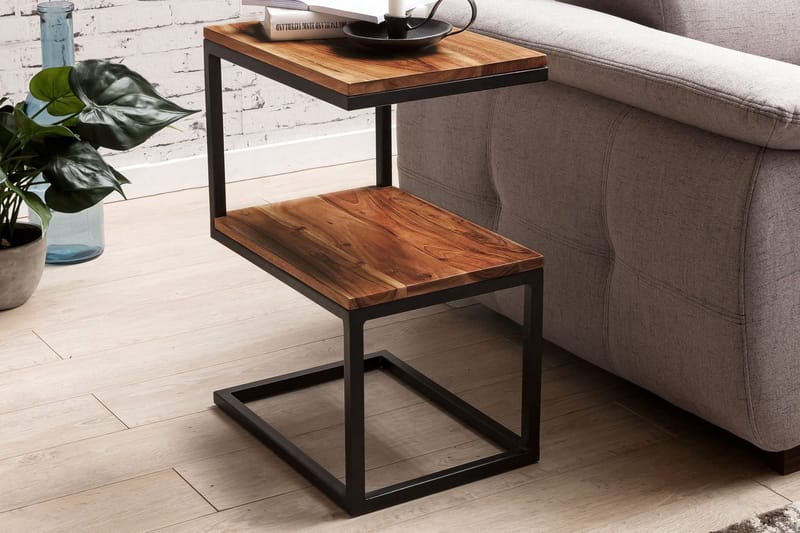 Sivupöytä Lysogorski 45 cm - Puu/Luonnonväri - Huonekalut - Pöytä & ruokailuryhmä - Apupöytä & sivupöytä - Tarjotinpöytä & pikkupöytä