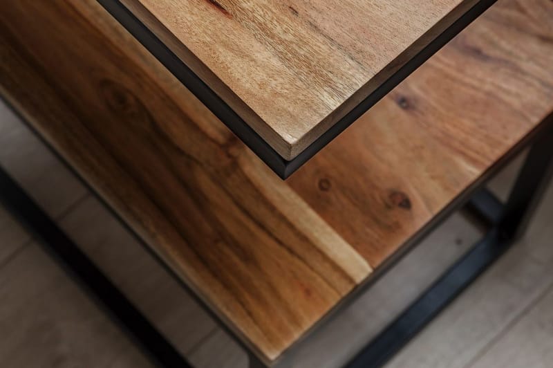 Sivupöytä Lysogorski 45 cm - Puu/Luonnonväri - Huonekalut - Pöytä & ruokailuryhmä - Apupöytä & sivupöytä - Tarjotinpöytä & pikkupöytä