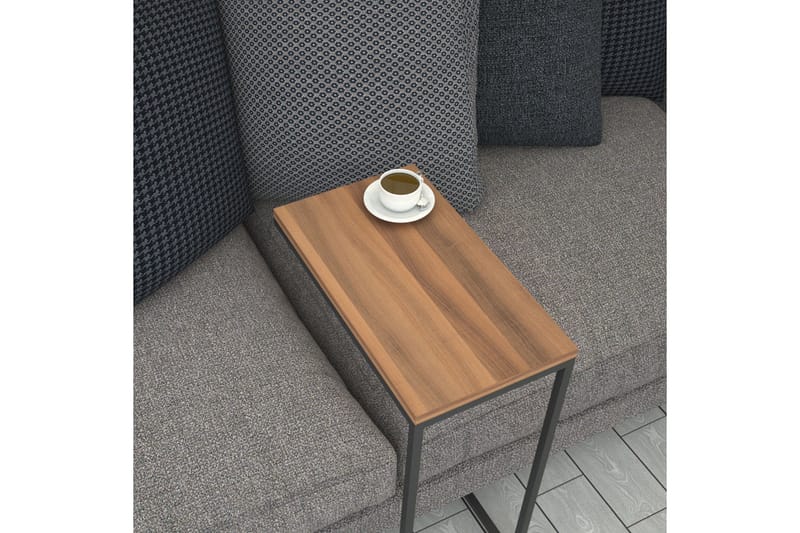 Sivupöytä Mertha 46 cm - Pähkinä - Huonekalut - Pöytä & ruokailuryhmä - Apupöytä & sivupöytä - Tarjotinpöytä & pikkupöytä