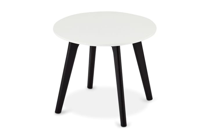 Sivupöytä Minerva 48 cm Pyöre�ä - Valkoinen - Tarjotinpöytä & pikkupöytä - Lamppupöytä