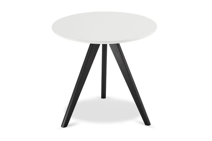 Sivupöytä Minerva 48 cm Pyöreä - Valkoinen - Lamppupöytä - Tarjotinpöytä & pikkupöytä