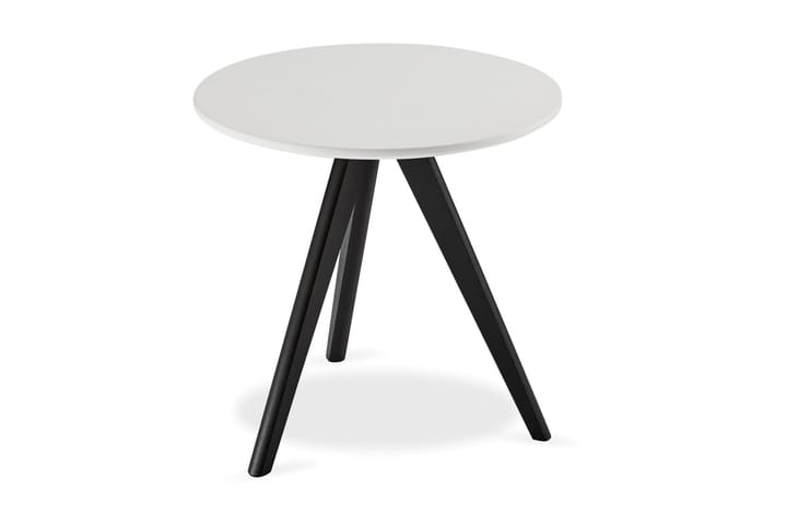 Sivupöytä Minerva 48 cm Pyöreä - Valkoinen - Lamppupöytä - Tarjotinpöytä & pikkupöytä