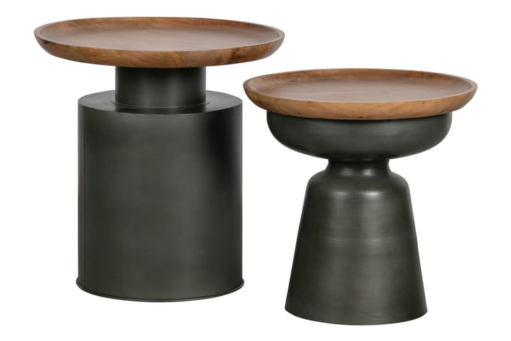 Sivupöytä Museo 48 cm - Musta - Tarjotinpöytä & pikkupöytä - Lamppupöytä