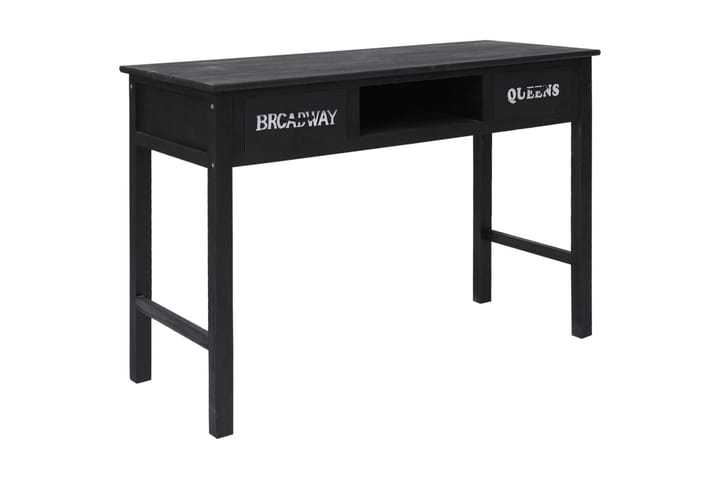 Sivupöytä musta 110x45x76 cm puu - Musta - Tarjotinpöytä & pikkupöytä - Lamppupöytä