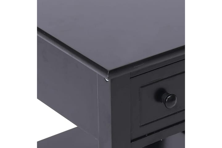 Sivupöytä musta 40x40x40 cm keisaripuu - Musta - Lamppupöytä - Tarjotinpöytä & pikkupöytä