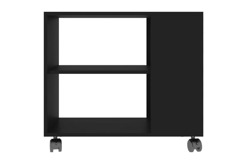 Sivupöytä musta 70x35x55 cm lastulevy - Huonekalut - Pöytä & ruokailuryhmä - Apupöytä & sivupöytä - Tarjotinpöytä & pikkupöytä