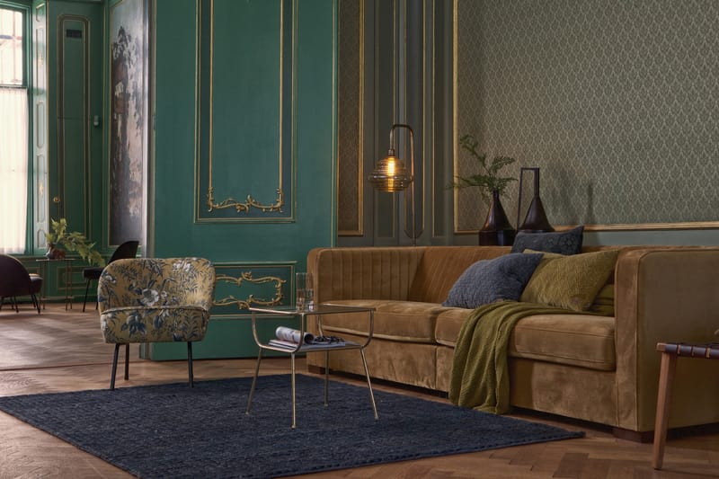 Sivupöytä Naevius 47 cm - Antiikki messinki/Lasi - Huonekalut - Pöytä & ruokailuryhmä - Apupöytä & sivupöytä - Tarjotinpöytä & pikkupöytä