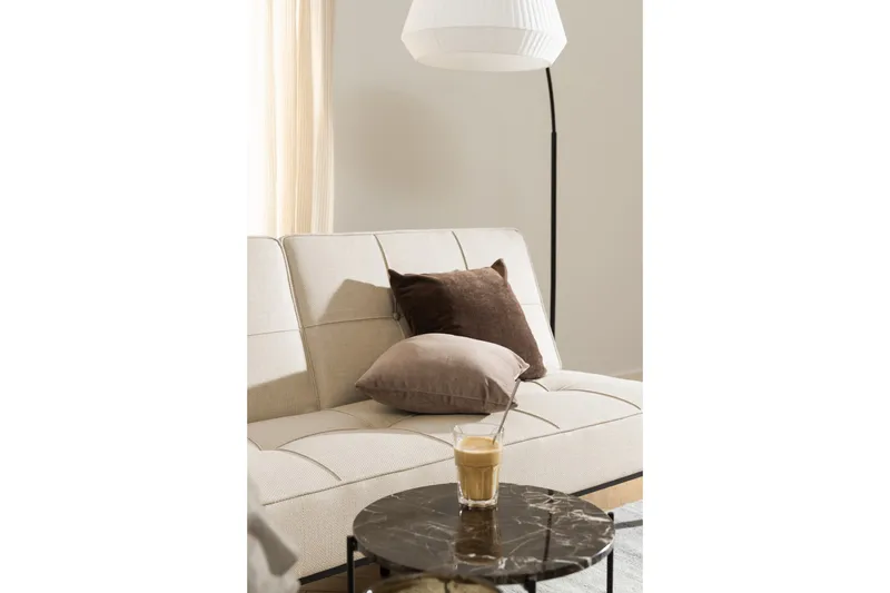 Sivupöytä Sakchan 42 cm Pyöreä - Ruskea - Huonekalut - Pöytä & ruokailuryhmä - Apupöytä & sivupöytä - Tarjotinpöytä & pikkupöytä