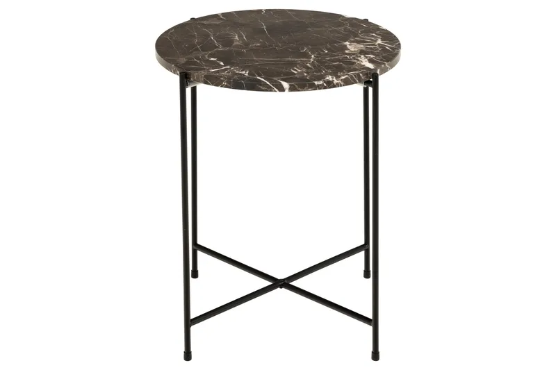 Sivupöytä Sakchan 42 cm Pyöreä - Ruskea - Huonekalut - Pöytä & ruokailuryhmä - Apupöytä & sivupöytä - Tarjotinpöytä & pikkupöytä