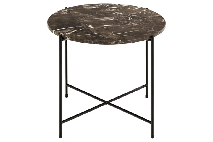 Sivupöytä Sakchan 52 cm Pyöreä - Ruskea - Tarjotinpöytä & pikkupöytä - Lamppupöytä