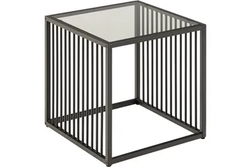 Sivupöytä Saklani 40x40 cm - Harmaa - Huonekalut - Pöytä & ruokailuryhmä - Apupöytä & sivupöytä - Tarjotinpöytä & pikkupöytä
