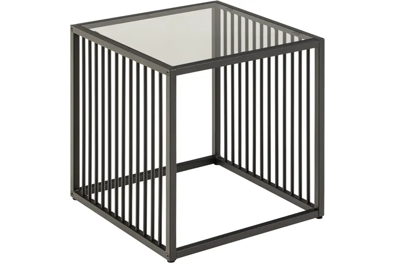 Sivupöytä Saklani 40x40 cm - Harmaa - Huonekalut - Pöytä & ruokailuryhmä - Apupöytä & sivupöytä - Tarjotinpöytä & pikkupöytä