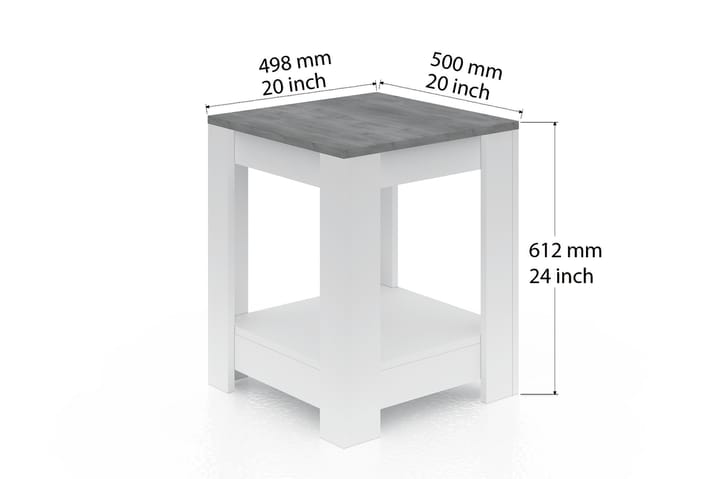 Sivupöytä Seglarvik - Ruskea - Tarjotinpöytä & pikkupöytä - Lamppupöytä