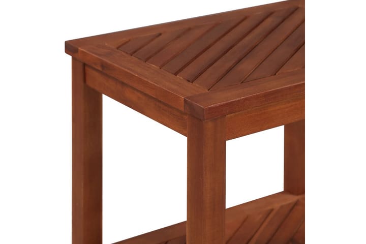 Sivupöytä täysi akaasiapuu 45x33x45 cm - Ruskea - Lamppupöytä - Tarjotinpöytä & pikkupöytä