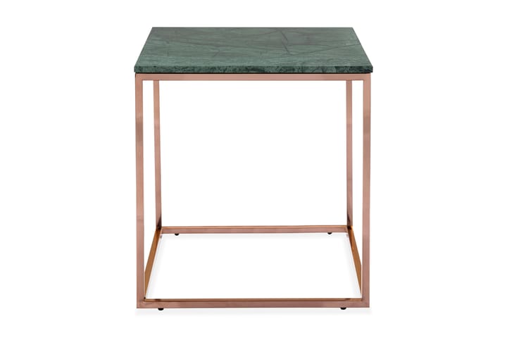 Sivupöytä Titania 45 cm Marmori - Vihreä/Kupari - Tarjotinpöytä & pikkupöytä - Marmoripöydät - Lamppupöytä