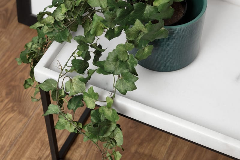 Sivupöytä Tosterup 60 cm - Valkoinen/Musta - Huonekalut - Pöytä & ruokailuryhmä - Apupöytä & sivupöytä - Tarjotinpöytä & pikkupöytä