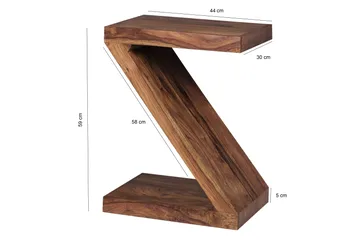 Sivupöytä Truluck 44 cm - Puu/Luonnonväri - Huonekalut - Pöytä & ruokailuryhmä - Apupöytä & sivupöytä - Tarjotinpöytä & pikkupöytä