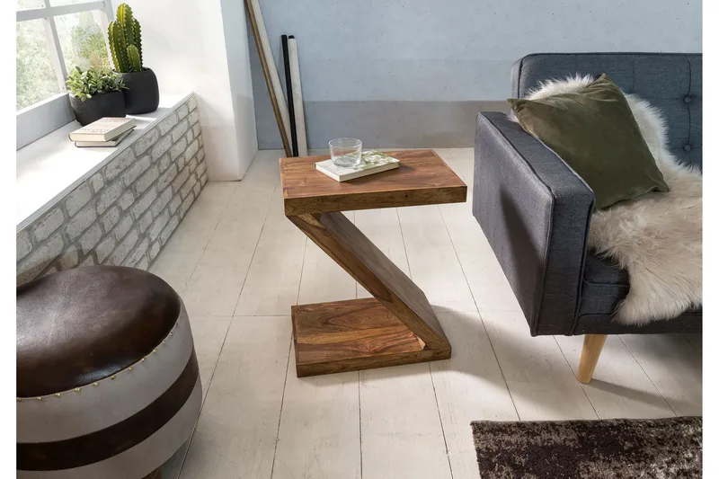 Sivupöytä Truluck 44 cm - Puu/Luonnonväri - Huonekalut - Pöytä & ruokailuryhmä - Apupöytä & sivupöytä - Tarjotinpöytä & pikkupöytä