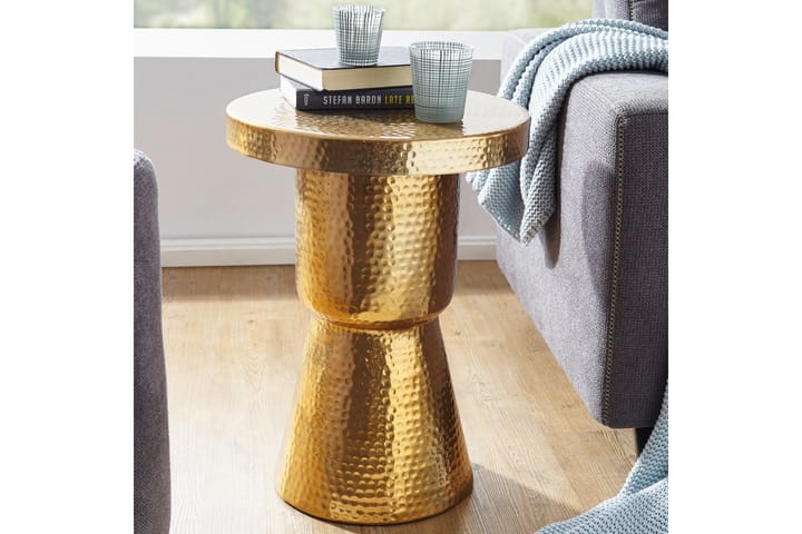 Sivupöytä Tschumperlin 43 cm - Kulta - Lamppupöytä - Tarjotinpöytä & pikkupöytä