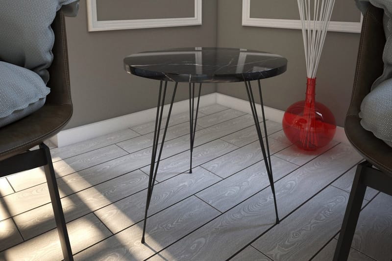 Sivupöytä Ubbeboda 40 cm - Musta/Valkoinen - Huonekalut - Pöytä & ruokailuryhmä - Apupöytä & sivupöytä - Tarjotinpöytä & pikkupöytä