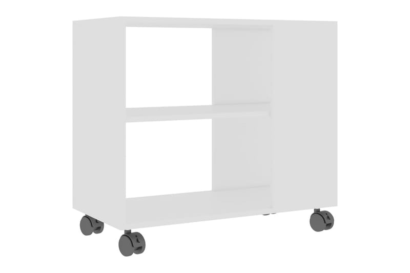 Sivupöytä valkoinen 70x35x55 cm lastulevy - Huonekalut - Pöytä & ruokailuryhmä - Apupöytä & sivupöytä - Tarjotinpöytä & pikkupöytä