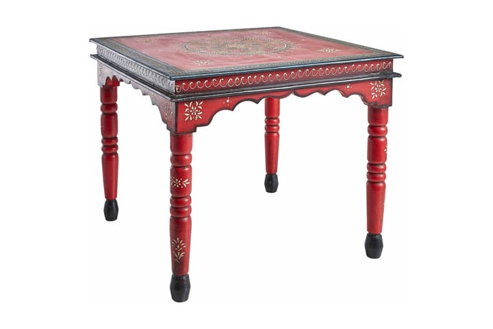 Sivupöytä Villacian 53 cm - Punainen - Lamppupöytä - Tarjotinpöytä & pikkupöytä
