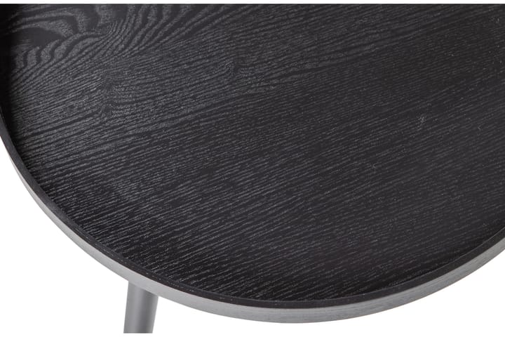 Sivupöytä XL Melchor 78 cm Pyöreä - Musta - Lamppupöytä - Tarjotinpöytä & pikkupöytä