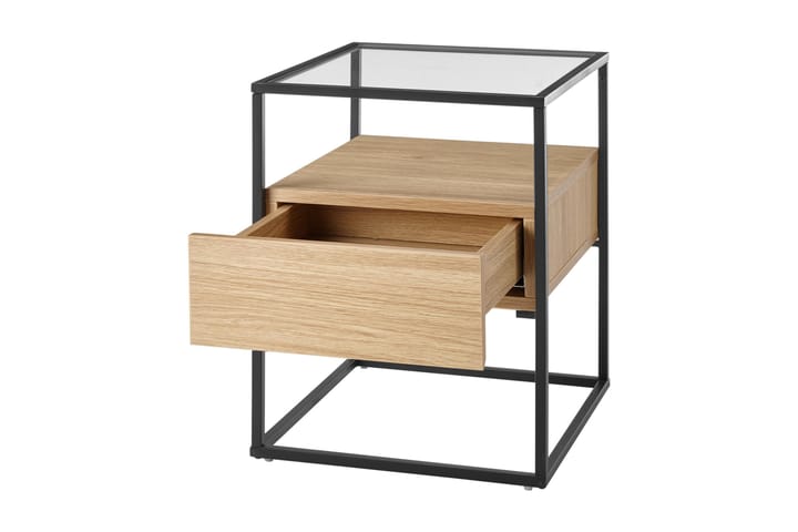 Sivupöytä Pitlik 43 cm - Tammi - Tarjotinpöytä & pikkupöytä - Lamppupöytä