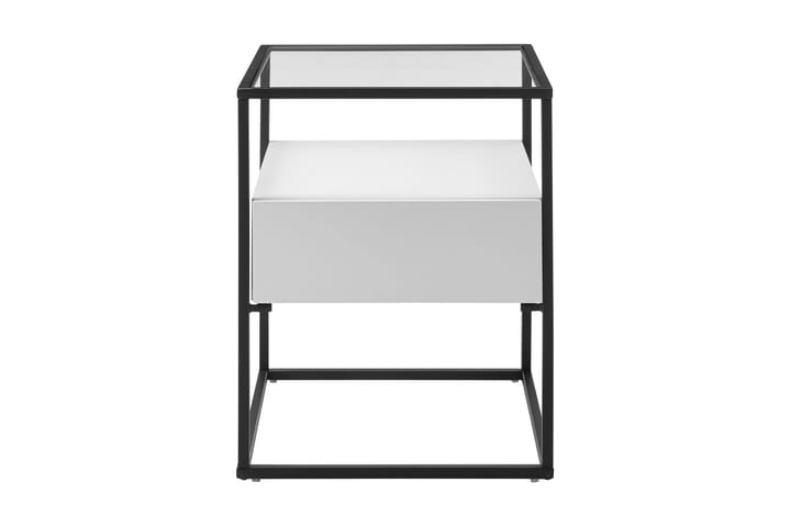 Sivupöytä Pitlik 43 cm - Valkoinen - Tarjotinpöytä & pikkupöytä - Lamppupöytä