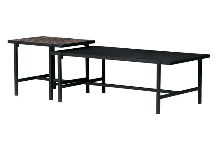 Sivupöytä Pyrola - Musta - Tarjotinpöytä & pikkupöytä - Lamppupöytä