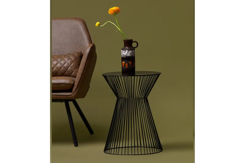 Suus Tarjotinpöytä Pyöreä 35 cm - Musta - Huonekalut - Pöytä & ruokailuryhmä - Apupöytä & sivupöytä - Tarjotinpöytä & pikkupöytä