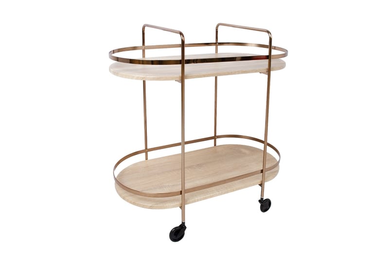 Tarjoilupöytä Genova 80x42x80 cm Vaaleanruskea - Huonekalut - Pöytä & ruokailuryhmä - Apupöytä & sivupöytä - Tarjotinpöytä & pikkupöytä