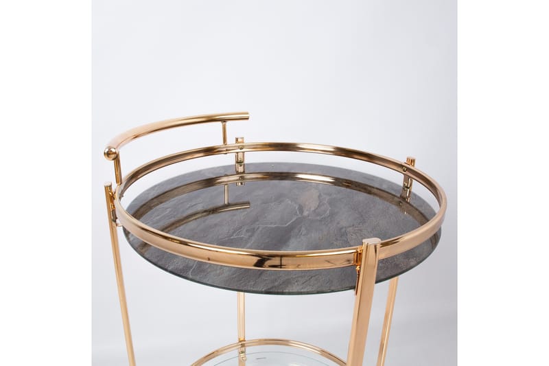 Tarjoilupöytä Genova 80x42x80 cm Vaaleanruskea - Huonekalut - Pöytä & ruokailuryhmä - Apupöytä & sivupöytä - Tarjotinpöytä & pikkupöytä