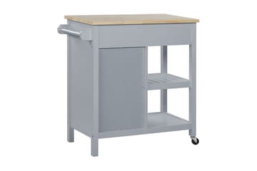 Tarjoiluvaunu Lencisa 80 cm - Harmaa - Huonekalut - Pöytä & ruokailuryhmä - Apupöytä & sivupöytä - Tarjotinpöytä & pikkupöytä