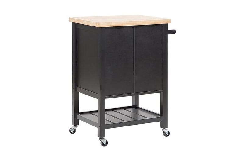 Tarjoiluvaunu Licalsi - Musta - Huonekalut - Pöytä & ruokailuryhmä - Apupöytä & sivupöytä - Tarjotinpöytä & pikkupöytä