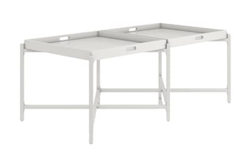 Tarjotinpöytä Coco 121 cm Valkoinen - CosmoLiving - Huonekalut - Pöytä & ruokailuryhmä - Apupöytä & sivupöytä - Tarjotinpöytä & pikkupöytä
