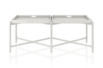 Tarjotinpöytä Coco 121 cm Valkoinen - CosmoLiving - Huonekalut - Pöytä & ruokailuryhmä - Apupöytä & sivupöytä - Tarjotinpöytä & pikkupöytä