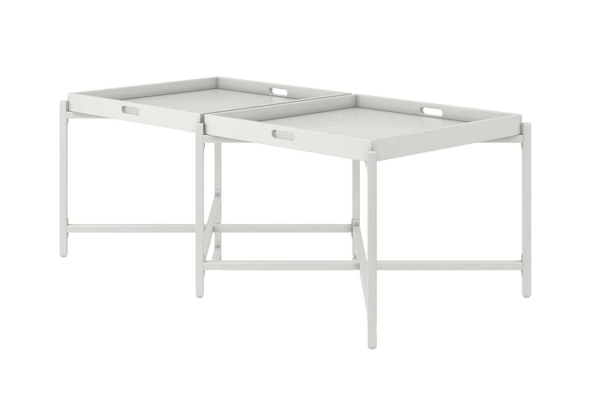 Tarjotinpöytä Coco 121 cm Valkoinen - CosmoLiving - Huonekalut - Pöytä & ruokailuryhmä - Apupöytä & sivupöytä - Tarjotinpöytä & pikkupöytä