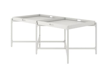 Tarjotinpöytä Coco 121 cm Valkoinen - CosmoLiving - Huonekalut - Pöytä & ruokailuryhmä - Apupöytä & sivupöytä - Tarjotinpöytä & pikkupöytä