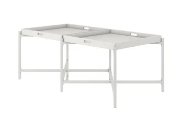 Tarjotinpöytä Coco 121 cm Valkoinen - Huonekalut - Pöytä & ruokailuryhmä - Apupöytä & sivupöytä - Tarjotinpöytä & pikkupöytä