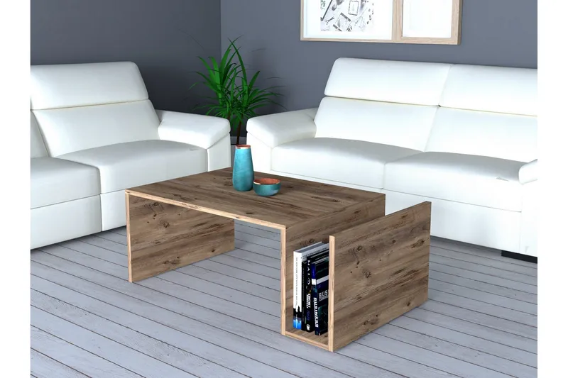 Tarjotinpöytä Memenil 87 cm - Ruskea - Huonekalut - Pöytä & ruokailuryhmä - Apupöytä & sivupöytä - Tarjotinpöytä & pikkupöytä