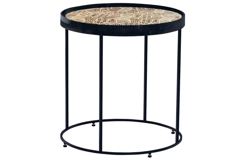 Tarjotinpöytä Mithika 46x46 cm, Ruskea