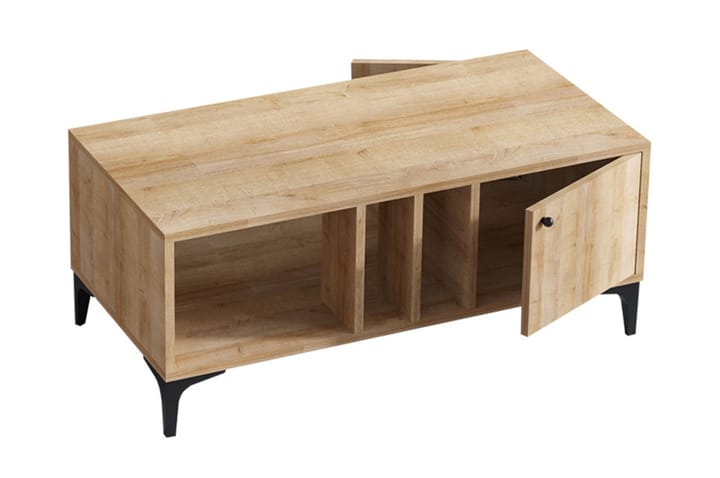 Tarjotinpöytä Rigonce 100 cm - Luonnonväri/Musta - Tarjotinpöytä & pikkupöytä
