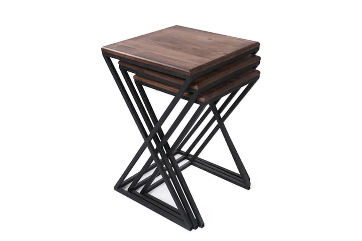 Tarjotinpöytä Zigone 40 cm - Tummanruskea/Musta - Tarjotinpöytä & pikkupöytä