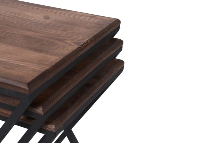 Tarjotinpöytä Zigone 40 cm - Tummanruskea/Musta - Tarjotinpöytä & pikkupöytä